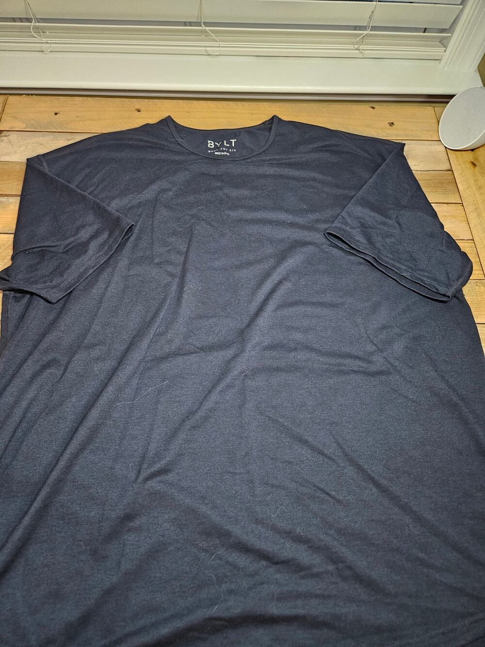 BYLT Basics Drop Cut Luxe T Shirt in Navy Blue 3XL